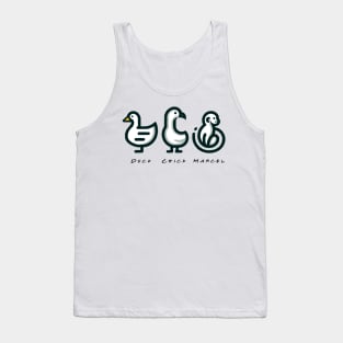 Friends - Marcel, The Chick, The Duck - Version 1 with text Tank Top